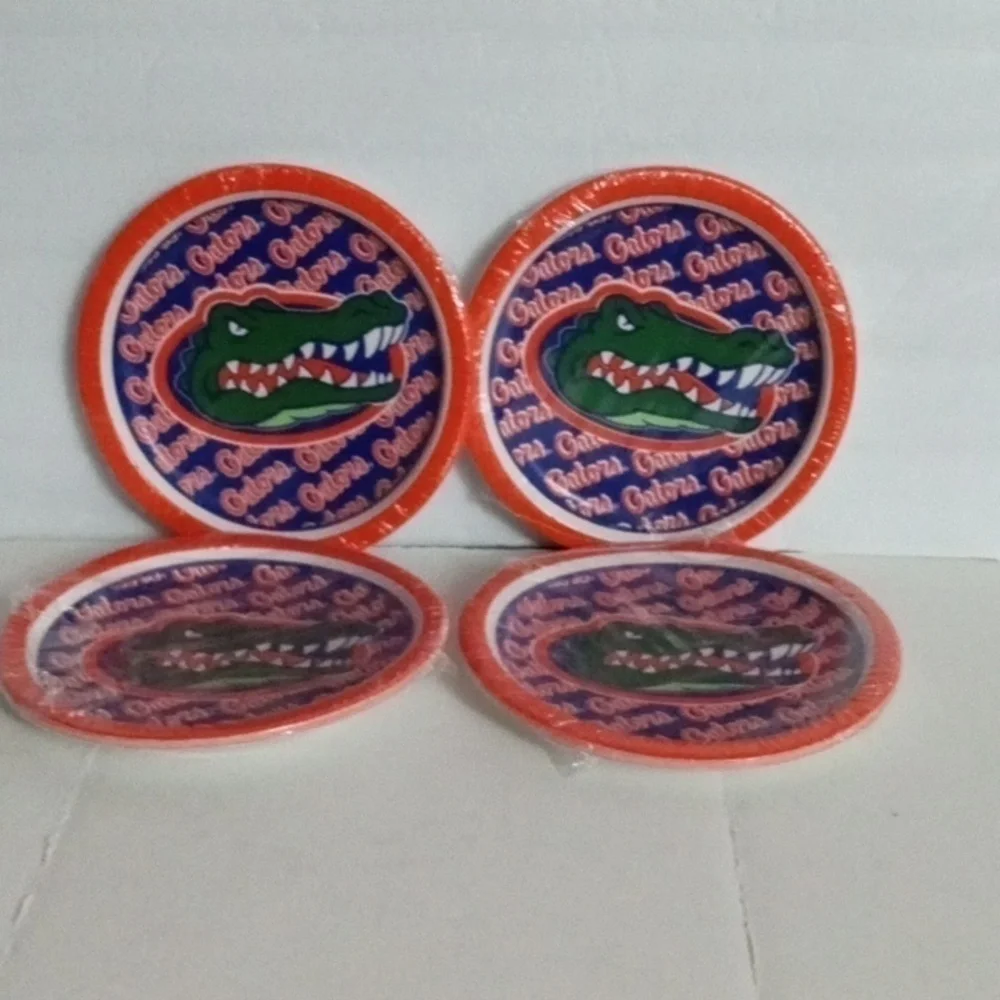 Florida Gators Party Plates  Lot of 4 sets of 8- 6-3/4 in NIP